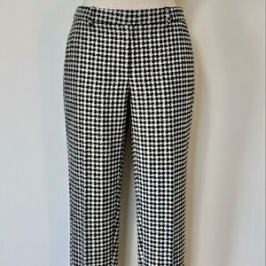 Autres Filles| Chic Black/White Houndstooth Office Straight Leg Pants Sz S